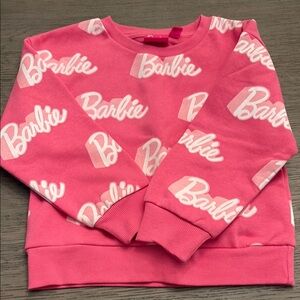 Barbie Pink Logo Kids Sweatshirt